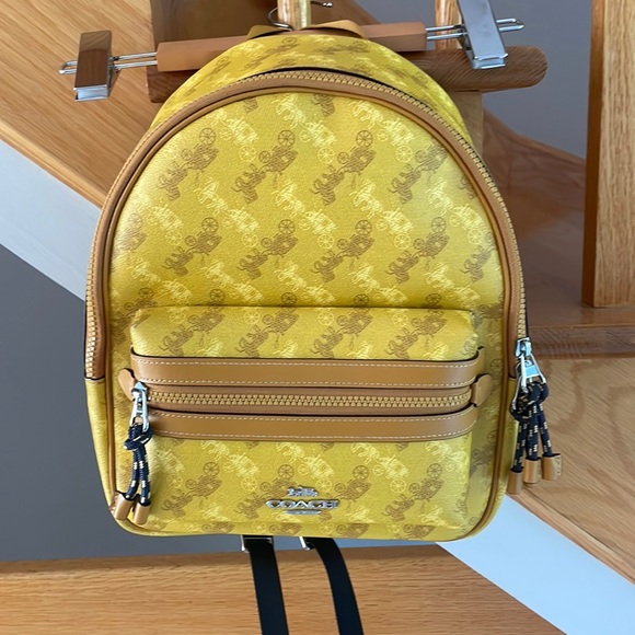 Coach Handbags - Yellow with Tan Coach backpack